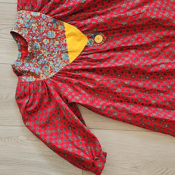 Vintage Manhattan Western Paisley Tea Dress, Size 3 - Picture 2 of 14